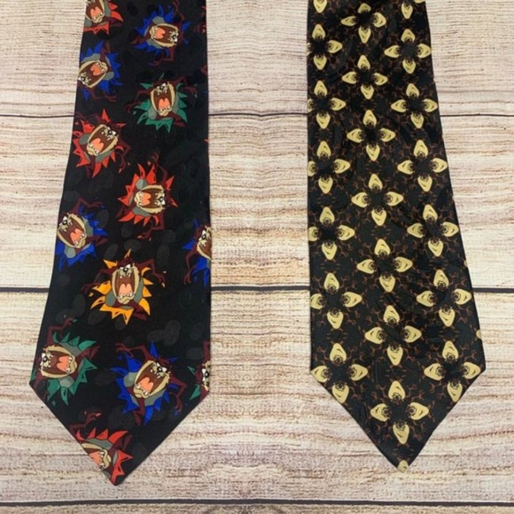 BUNDLE of 2 Tasmanian Devil Silk Men's Neckties